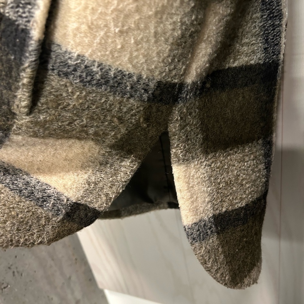 Madewell Belrose Shirt-Jacket In Marian Plaid Oversized Plaid Wool blend Size M - Picture 9 of 13